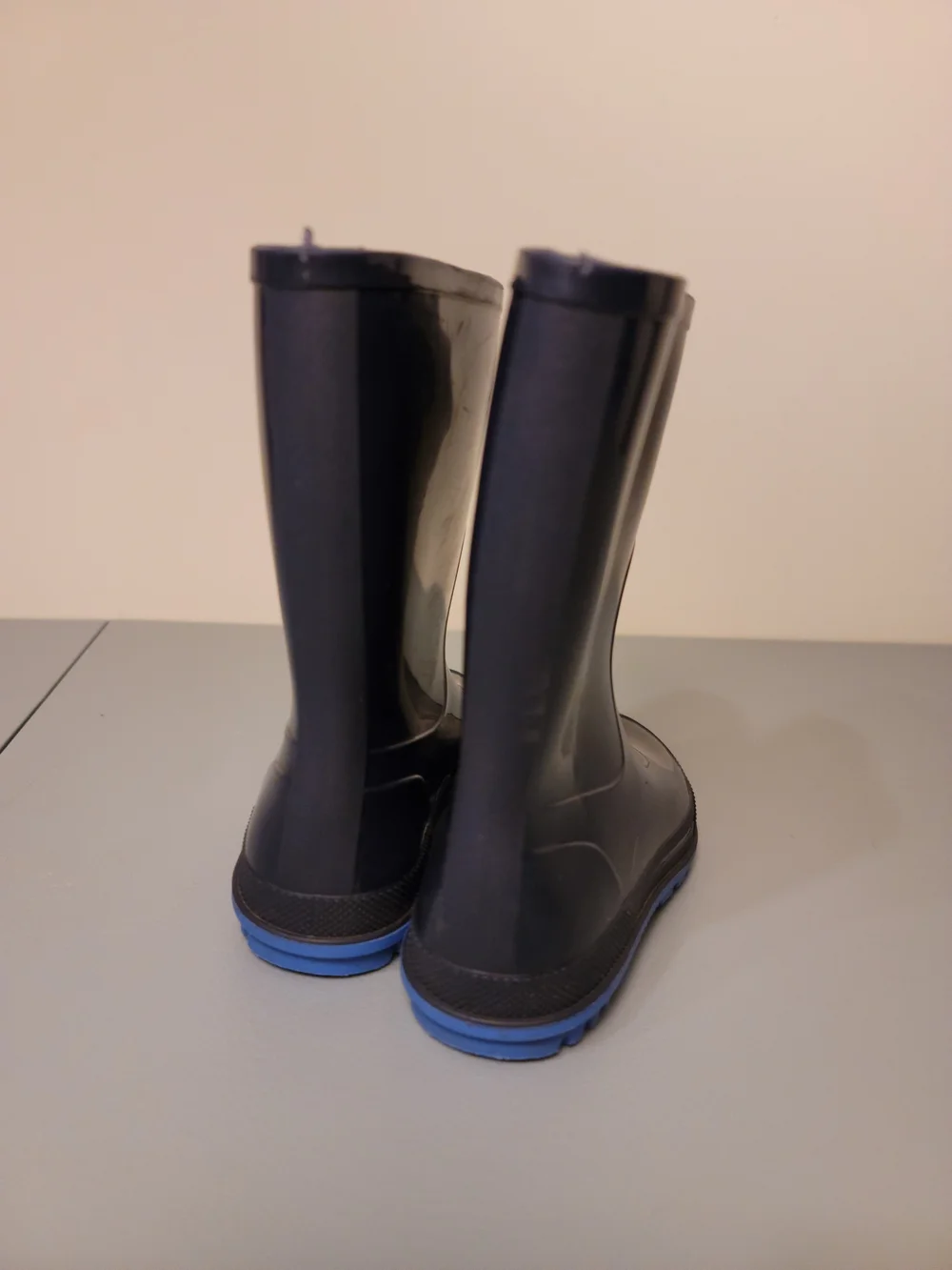 Kids Navy Blue Rain Boots